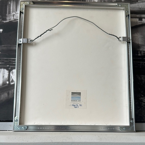 Vintage Nautical Photography Art with Blue and Silver Frame - Picture 8 of 11